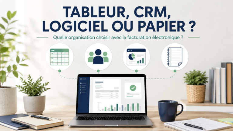 Comparaison entre tableur, CRM, logiciel et papier pour organiser sa facturation électronique