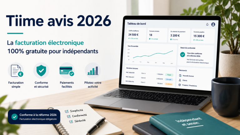 Avis Tiime 2026 pour la facturation électronique gratuite des indépendants