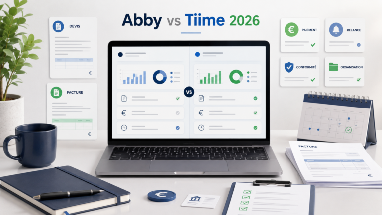 Comparatif Abby vs Tiime 2026 pour choisir un outil de facturation électronique quand on est indépendant