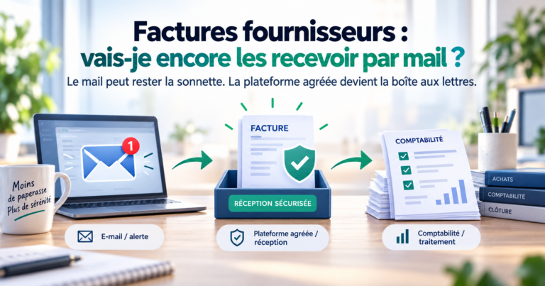 Factures fournisseurs : réception sur une plateforme agréée avec alerte par e-mail