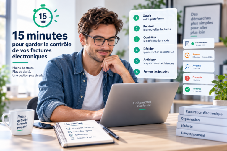 Routine de 15 minutes pour vérifier et suivre ses factures électroniques